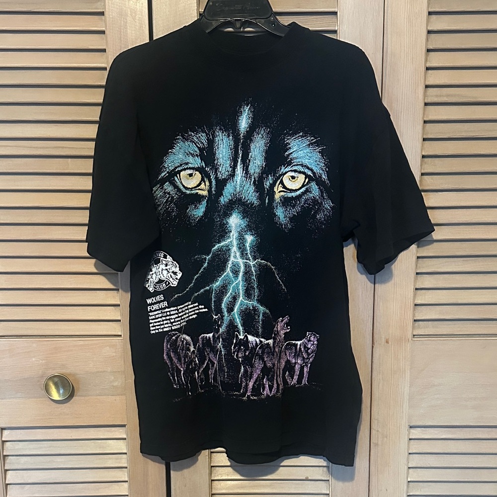 Darc Sport Black Graphic Wolf Lightning Tee